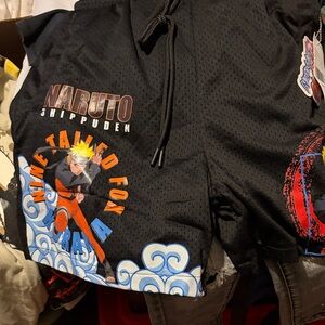 Reason Black Naruto Kids Shorts